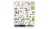 Woodland Scenics 572 Dry Transfer Decals - Mini-Series Business Signs