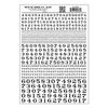 Woodland Scenics 707 Model Graphics Numbers Roman R.R. Black