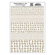 Woodland Scenics 709 Model Graphics Numbers Roman R.R. Gold