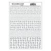 Woodland Scenics 712 Model Graphics Numbers Roman R.R. Silver
