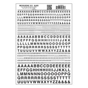 Woodland Scenics 720 Model Graphics Gothic R.R. Black