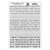 Woodland Scenics 726 Model Graphics Numbers Gothic R.R. Black