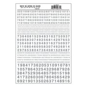 Woodland Scenics 731 Model Graphics Numbers Gothic R.R. Silver