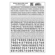 Woodland Scenics 746 Model Graphics Numbers 45� USA Gothic Black