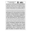 Woodland Scenics 746 Model Graphics Numbers 45� USA Gothic Black