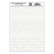 Woodland Scenics 747 Model Graphics Numbers 45� USA Gothic White