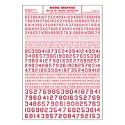 Woodland Scenics 748 Model Graphics Numbers 45� USA Gothic Red