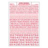 Woodland Scenics 748 Model Graphics Numbers 45� USA Gothic Red