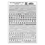 Woodland Scenics 751 Model Graphics Stencil & Block Roman Black