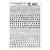 Woodland Scenics 751 Model Graphics Stencil & Block Roman Black