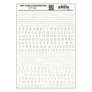 Woodland Scenics 752 Model Graphics Stencil & Block Roman White
