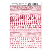 Woodland Scenics 753 Model Graphics Stencil & Block Roman Red