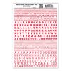 Woodland Scenics 753 Model Graphics Stencil & Block Roman Red