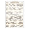 Woodland Scenics 757 Model Graphics Script & Old English Gold