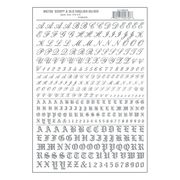 Woodland Scenics 758 Model Graphics Script & Old English Silver