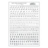 Woodland Scenics 758 Model Graphics Script & Old English Silver