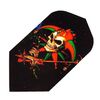 Alchemy Slim Dart Flights FAL59 - Black background with red and green skeleton jester Alchemy Slim Dart Flights FAL59 - Black background with red and green skeleton jester