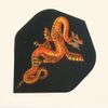 Alchemy Standard Dart Flights FAL11 - Black Background with Red Dragon Alchemy Standard Dart Flights FAL11 - Black Background with Red Dragon