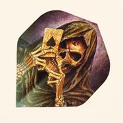 Alchemy Standard Dart Flights FAL5 - Dark blue background with skeleton