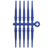 Cosmo Darts Fit Point Plus 2.0 Long Soft Tip Points - Royal Blue (Set of 60)