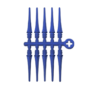 Cosmo Darts Fit Point Plus 2.0 Medium Soft Tip Points - Royal Blue (Set of 60)