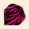 Hi-Vis Standard Dart Flight FHI102 Pink and Black