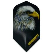 Laserdart Flights LF53 Slim - Black with Eagle Head