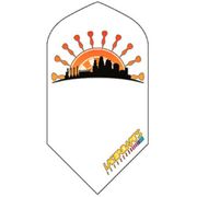Laserdart Flights LF61 Slim - Kansas City Skyline and Horizon Logo