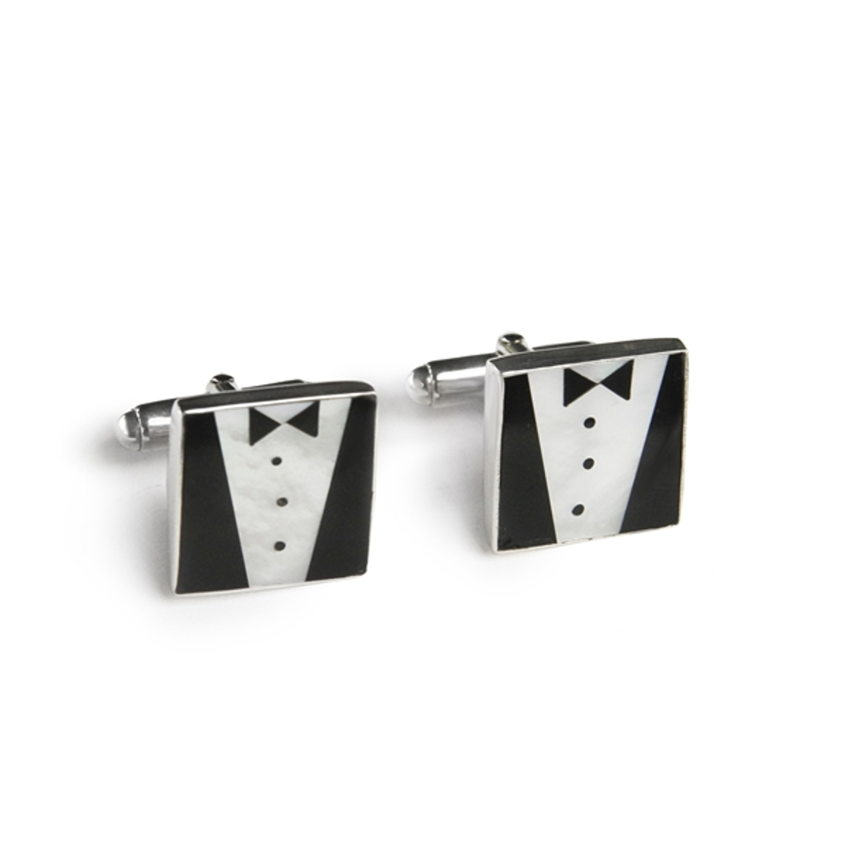 Tuxedo Inlay Cufflinks Coastal Gifts
