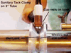 Sanitary Tube Tack Weld Clamp 1/4"-1/2"
