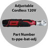Tungsten Grinder Battery Powered Adjustable Head TS-PPE-BAT-ADJ
