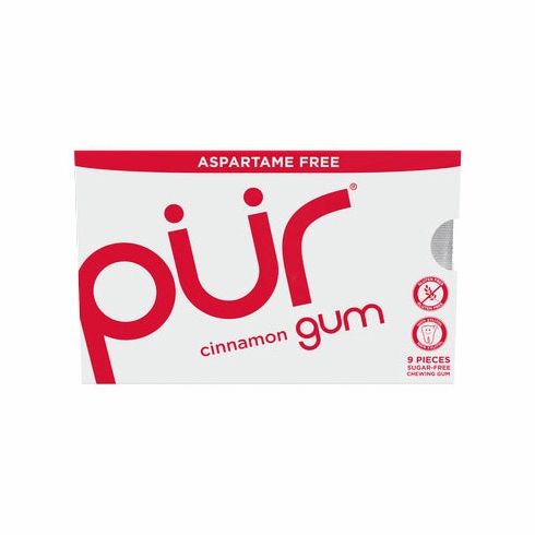 Chewing Gum Blister Pack - Cinnamon, 9 Pieces, PUR