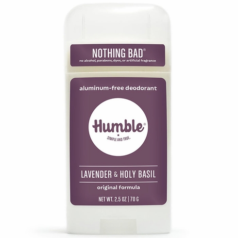 Humble Brands, Aluminum-Free Original Formula Deodorant, Lavender & Holy Basil, 2.5 oz