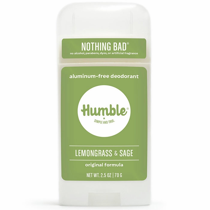 Humble Brands, Aluminum-Free Original Formula Deodorant, Lemongrass & Sage, 2.5 oz