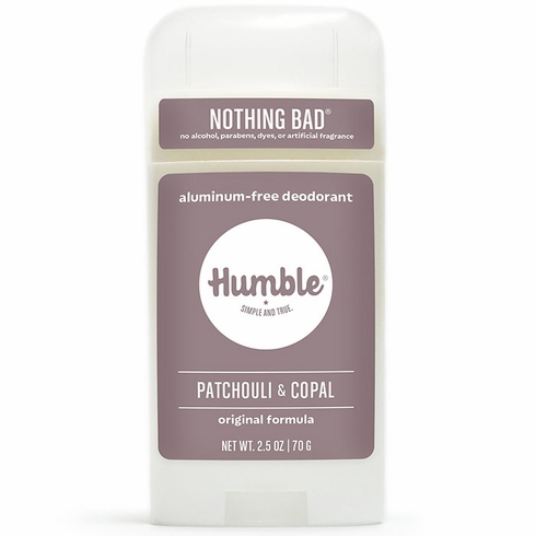 Humble Brands, Aluminum-Free Original Formula Deodorant, Patchouli & Copal, 2.5 oz