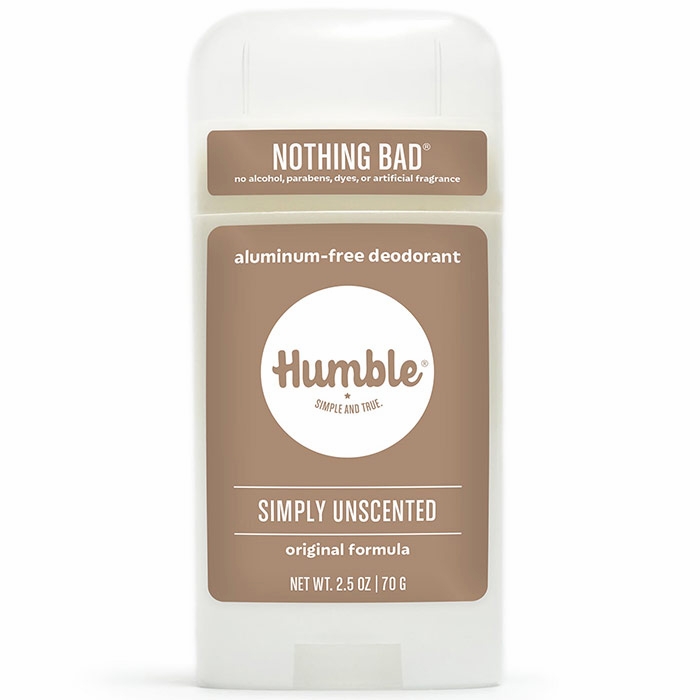 Humble Brands, Aluminum-Free Original Formula Deodorant, Simply Unscented, 2.5 oz