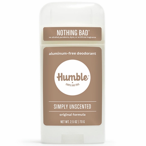 Humble Brands, Aluminum-Free Original Formula Deodorant, Simply Unscented, 2.5 oz