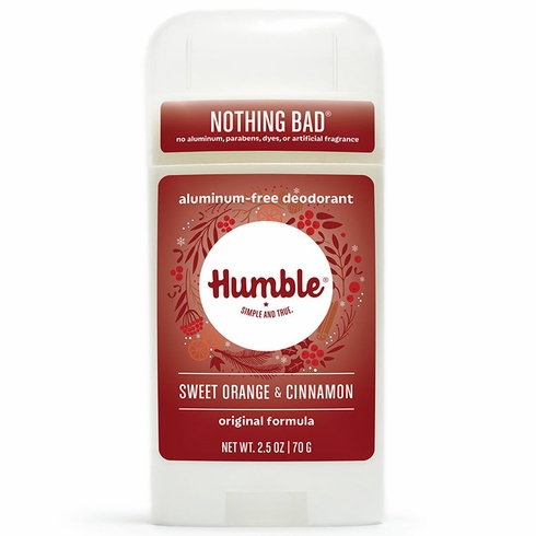 Humble Brands, Aluminum-Free Original Formula Deodorant, Sweet Orange & Cinnamon, 2.5 oz