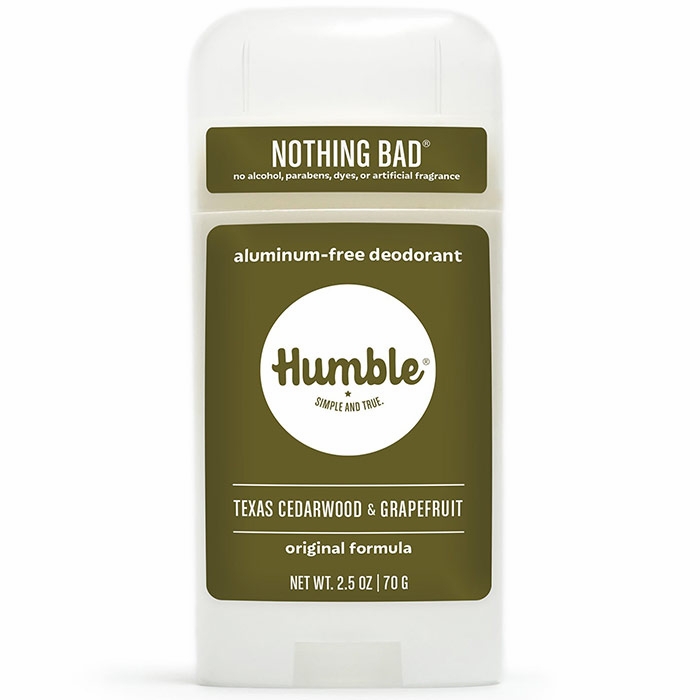 Humble Brands, Aluminum-Free Original Formula Deodorant, Texas Cedarwood & Grapefruit, 2.5 oz