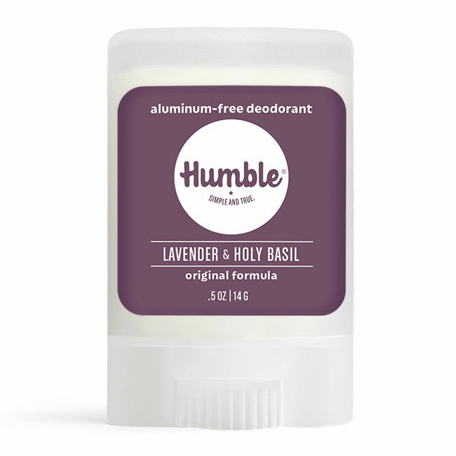 Humble Brands, Aluminum-Free Original Formula Deodorant Travel Size, Lavender & Holy Basil, 0.5 oz