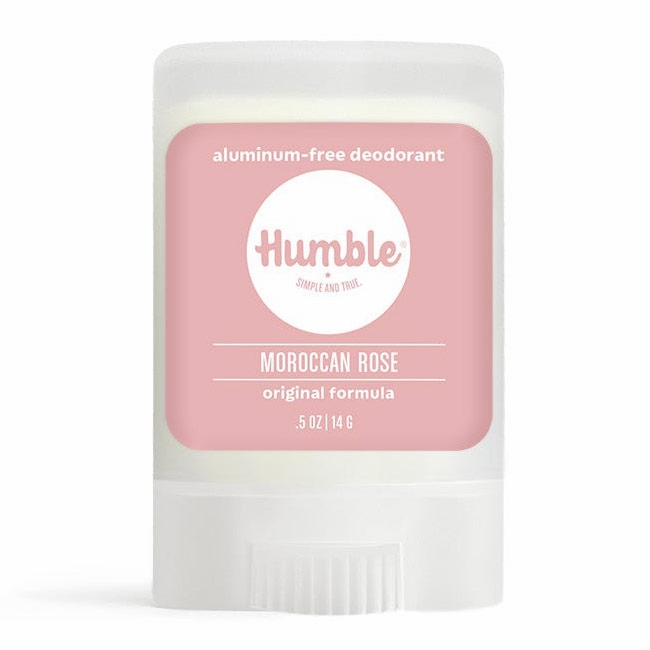 Humble Brands, Aluminum-Free Original Formula Deodorant Travel Size, Moroccan Rose, 0.5 oz