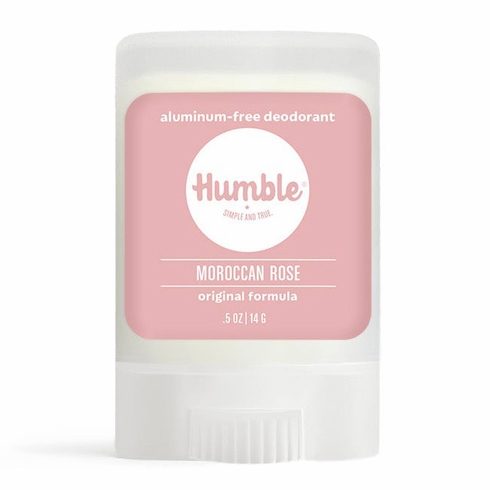 Humble Brands, Aluminum-Free Original Formula Deodorant Travel Size, Moroccan Rose, 0.5 oz