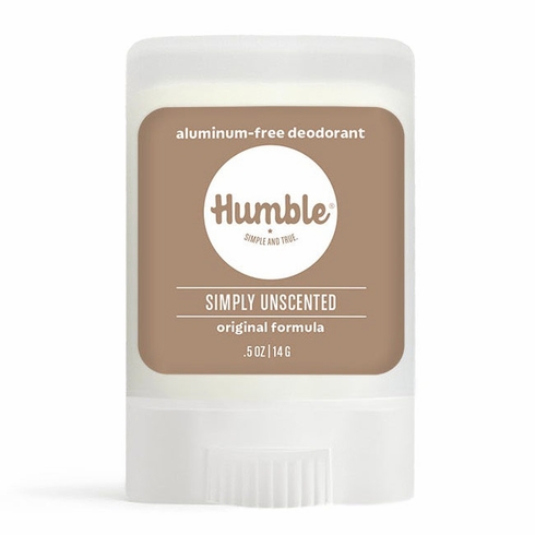 Humble Brands, Aluminum-Free Original Formula Deodorant Travel Size, Simply Unscented, 0.5 oz