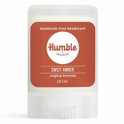 Humble Brands, Aluminum-Free Original Formula Deodorant Travel Size, Sweet Amber, 0.5 oz