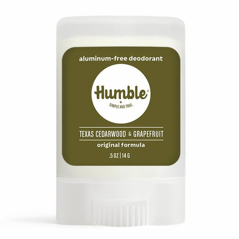 Humble Brands, Aluminum-Free Original Formula Deodorant Travel Size, Texas Cedarwood & Grapefruit, 0.5 oz