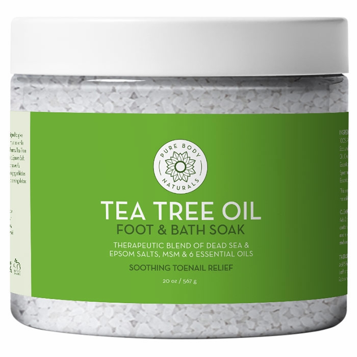 Pure Body Naturals, Tea Tree Oil Foot & Bath Soak, 20 oz