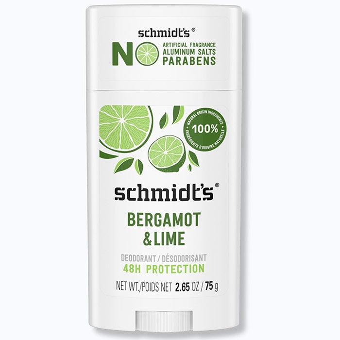 Schmidt's Deodorant, Deodorant Stick, Bergamot & Lime, 2.65 oz