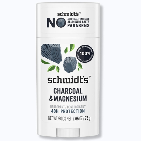 Schmidt's Deodorant, Deodorant Stick, Charcoal & Magnesium, 2.65 oz