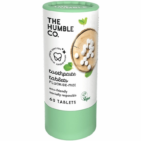 The Humble Co Toothpaste Tablets Mint Fluoride Free 60 Tablets