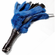 12" Rabbit Fur and Leather Flogger Blue 12" Leather